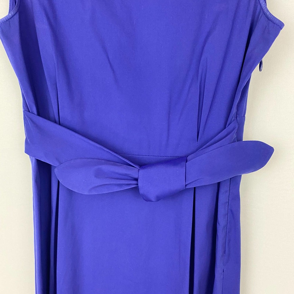 Theory Dress Analba Blue Poplin 4 - Picture 4 of 11